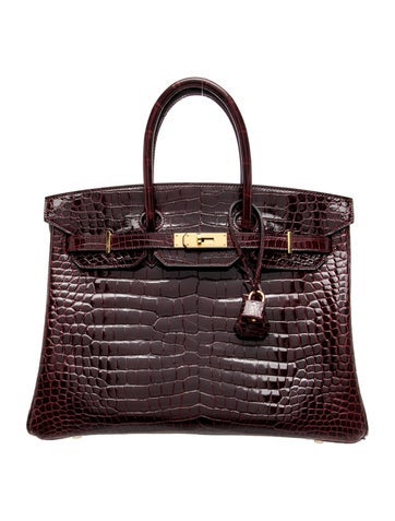Special Order Shiny Porosus Crocodile Birkin 35