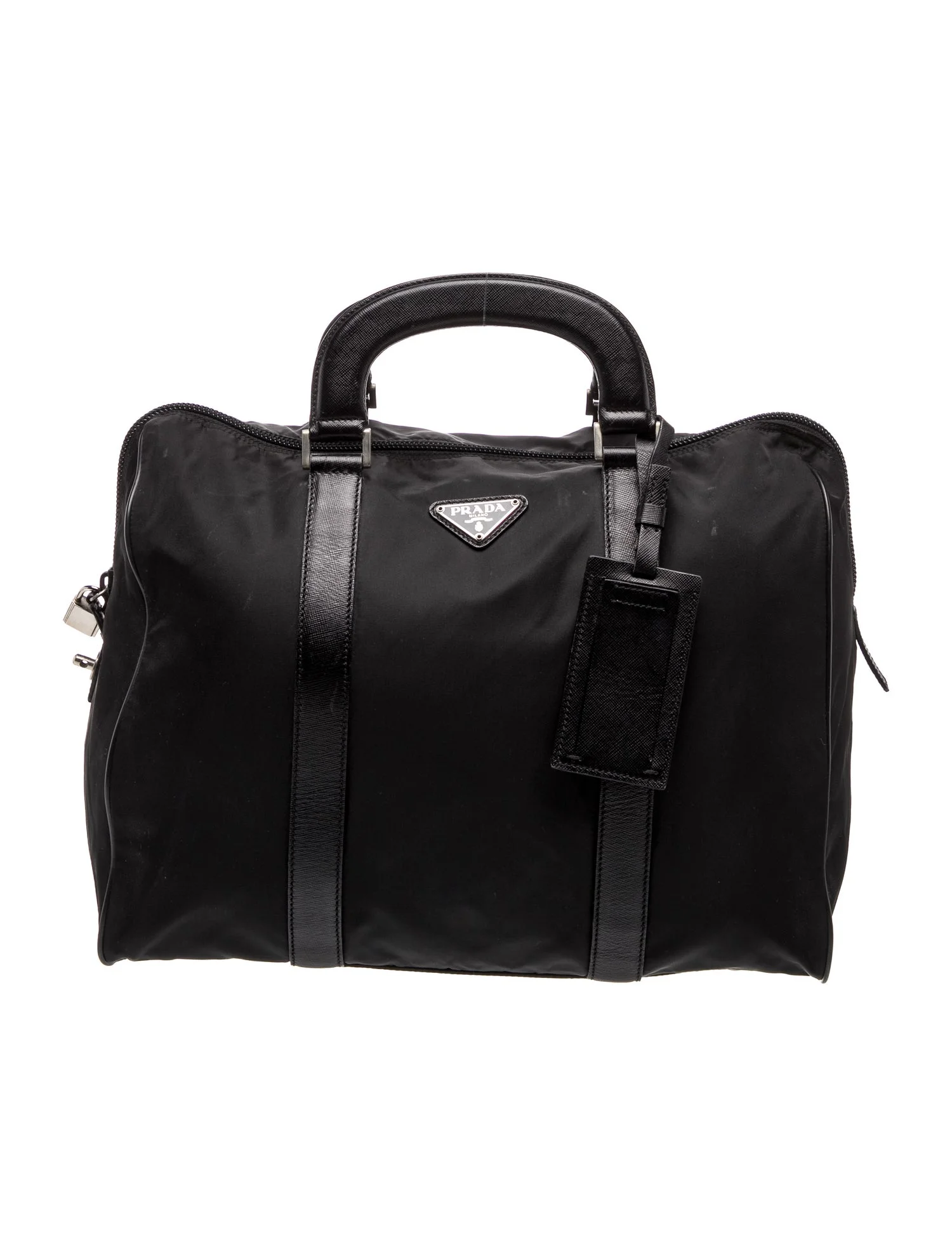 Tessuto Nylon Top Handle Bag