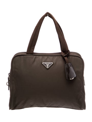 Tessuto Nylon Top Handle Bag Small