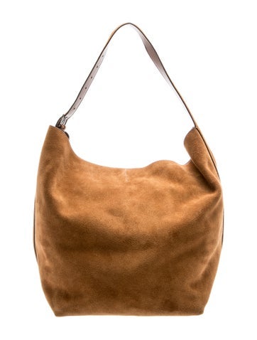 Suede Belted Tote