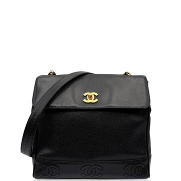Calfskin Triple CC Shoulder Bag