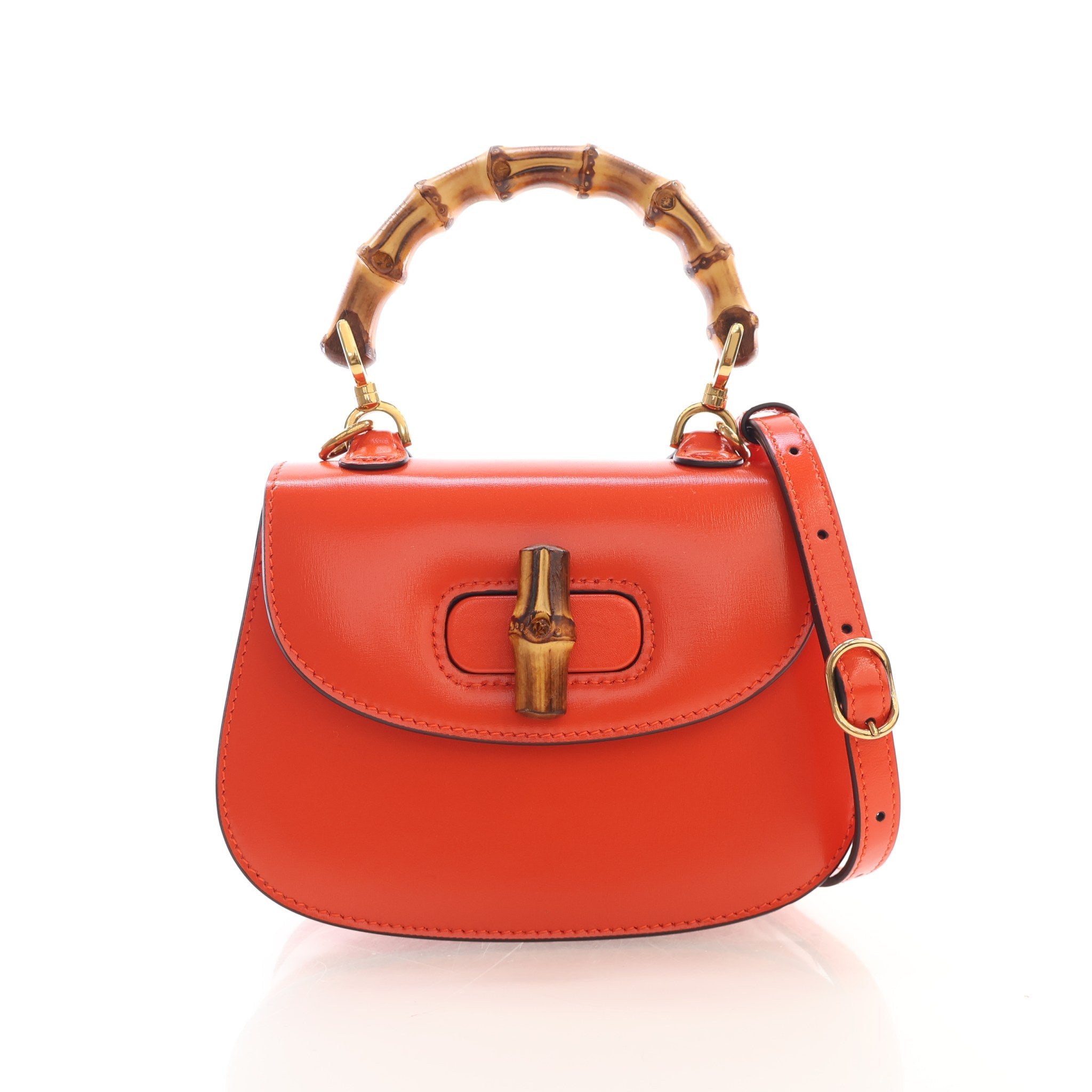 Gucci Mini Calfskin Bamboo 1947 Bag