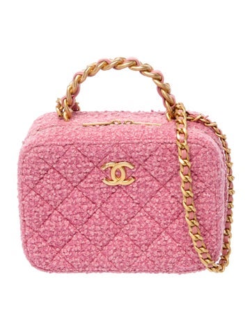 Woven Chain Link Top Handle Bag