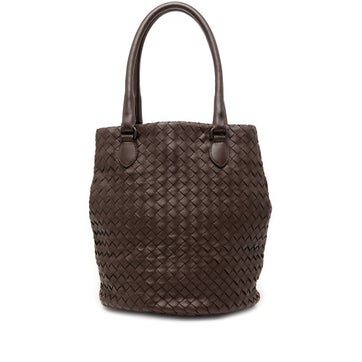 Nappa Leather Intrecciato Bucket Bag