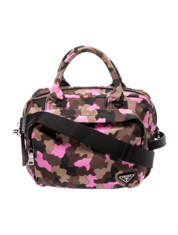 Enameled Metal Triangle Top Handle Bag