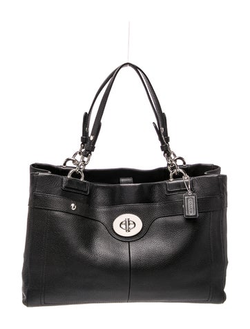 Coach Leather Top Handle Bag