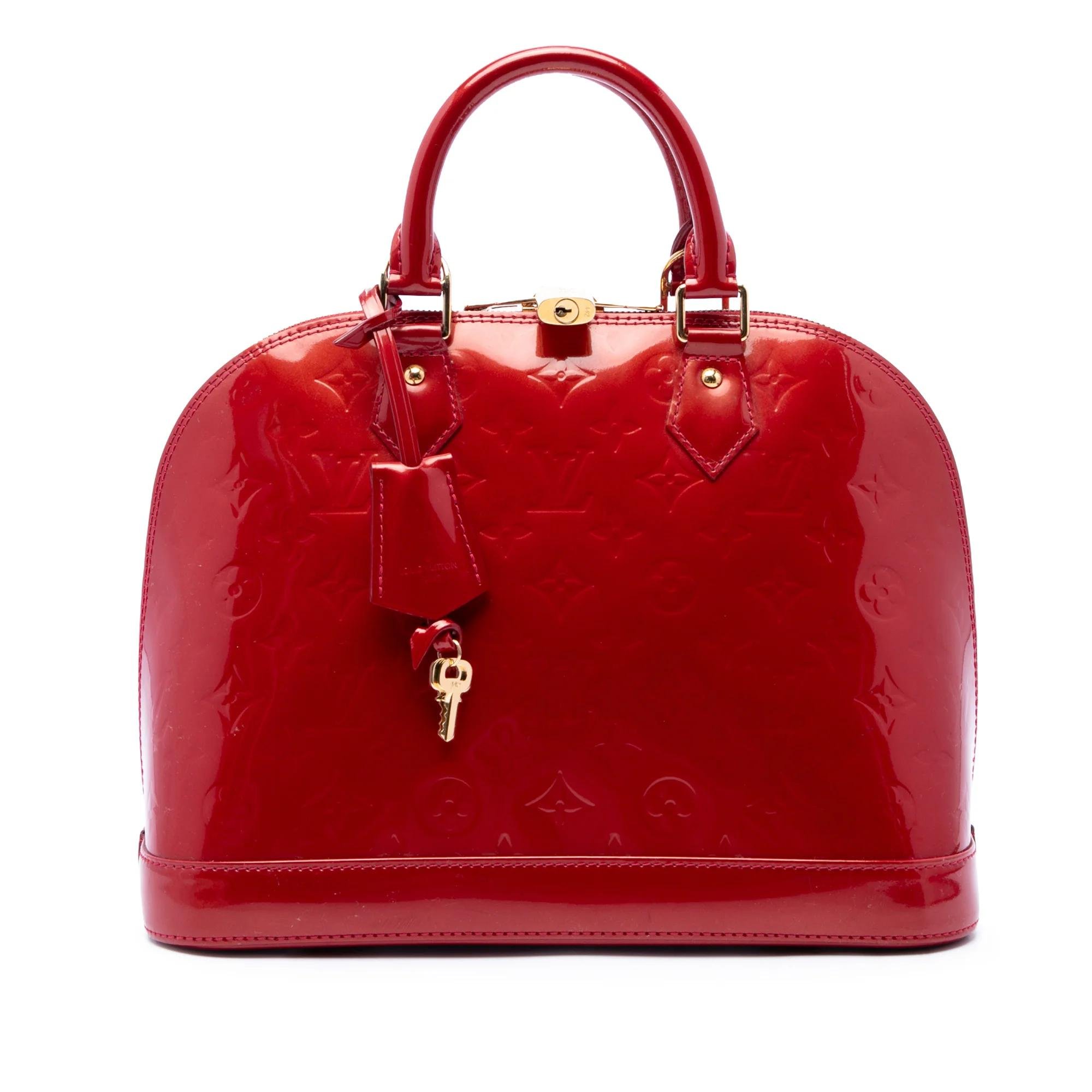 Louis Vuitton Alma leather handbag