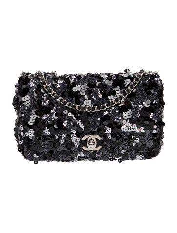 Classic Sequin Rectangular Mini Flap Bag