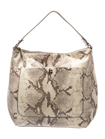 Embossed Leather Top Handle Bag