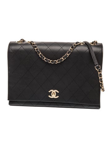Large 3 Compartment Flap Bag
