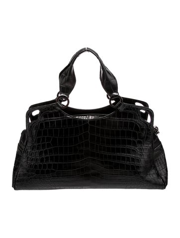 Crocodile Top Handle Bag w/ Tags