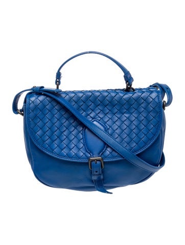 Intrecciato Double Sided Flap Satchel