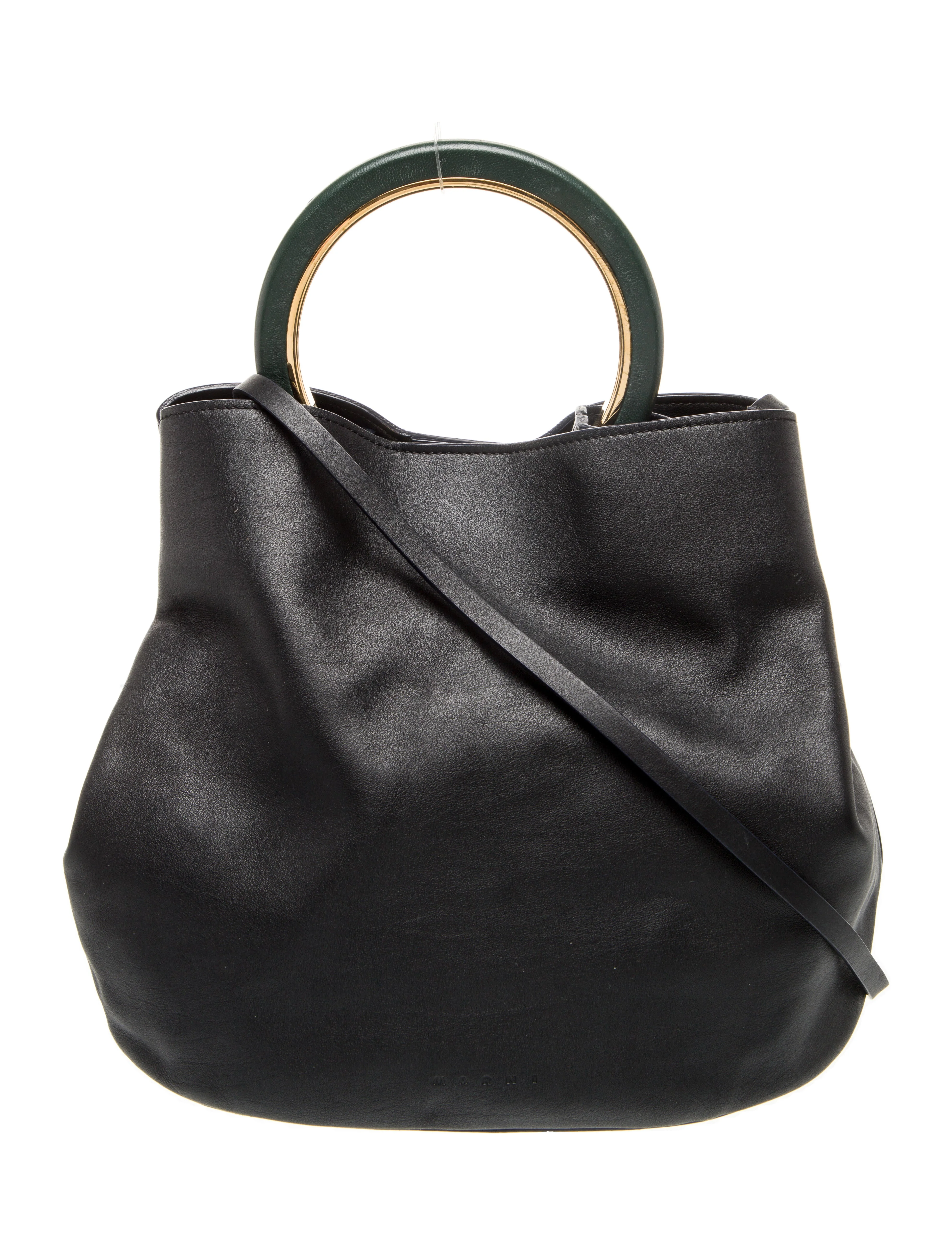 Leather Top Handle Bag
