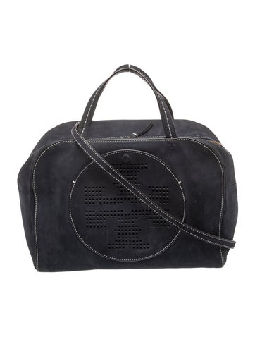 Suede Top Handle Bag