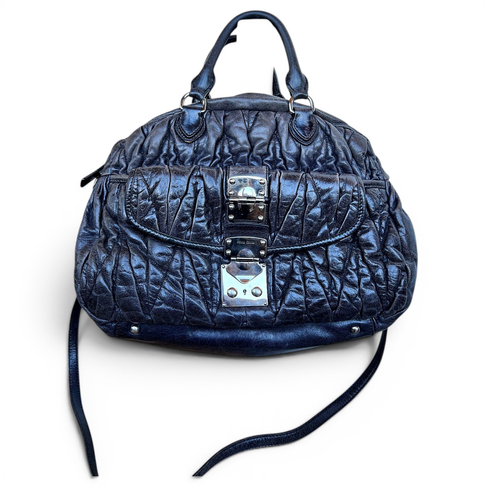 Miu Miu Coffer leather handbag