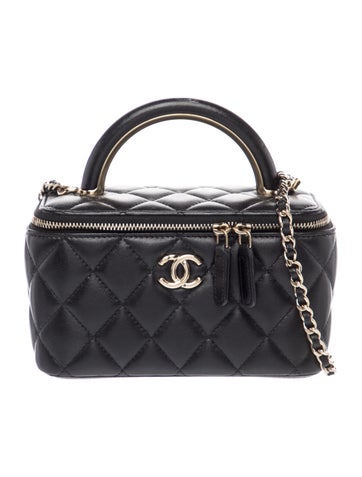 Small Top Handle Vanity Case w/ Chain