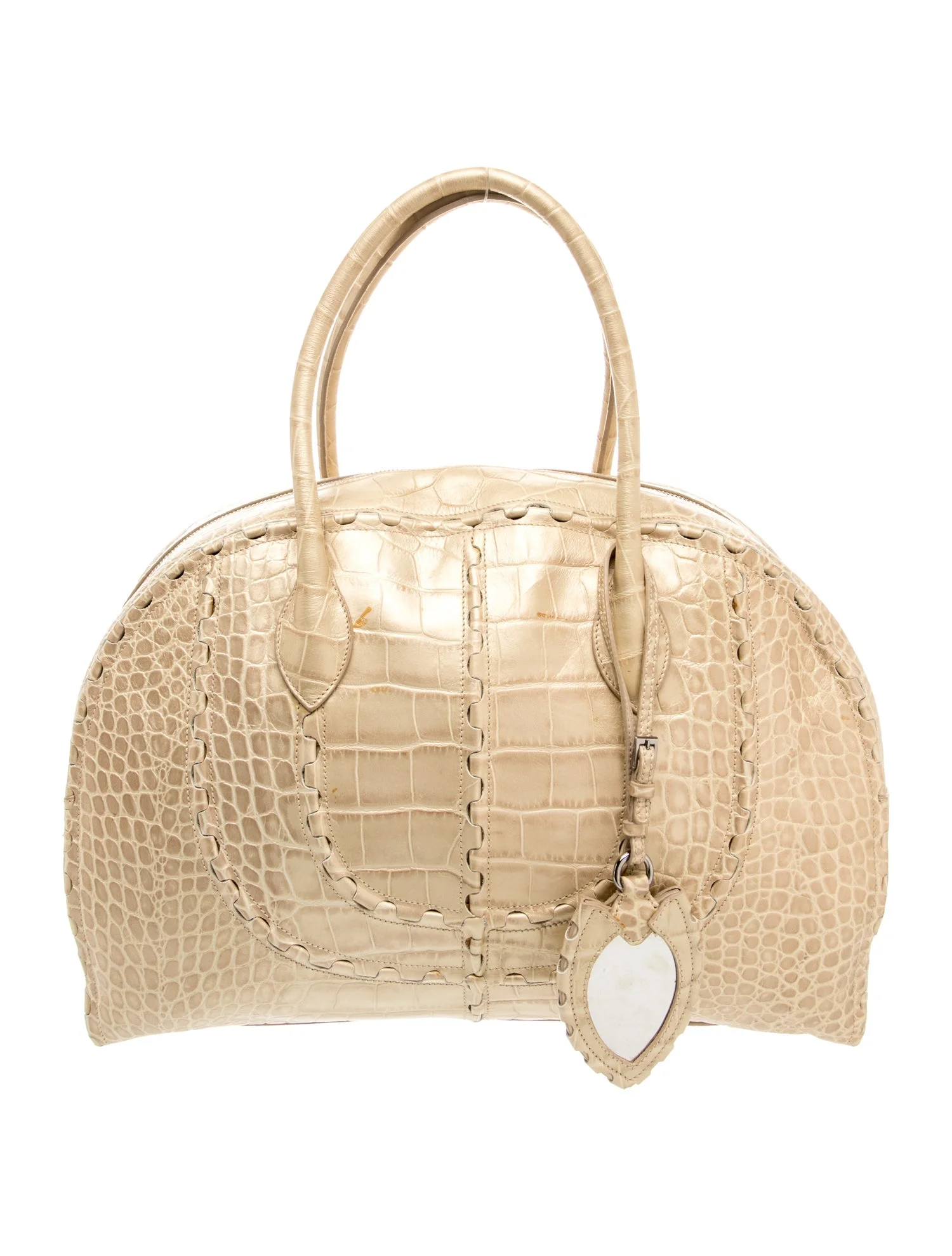 Crocodile Top Handle Bag