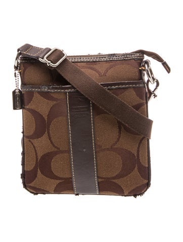 Leather Signature jacquard Small