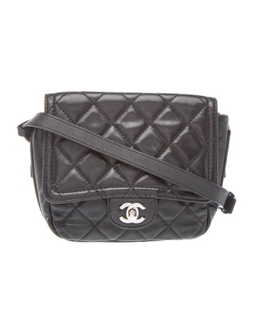 Mini Quilted CC Messenger Bag
