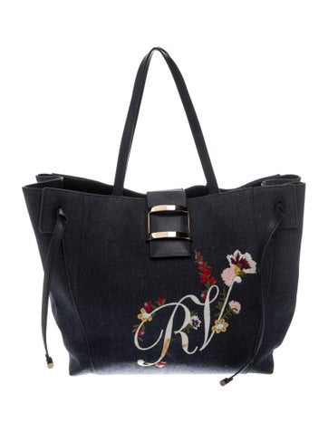 Roger Vivier Denim Tote