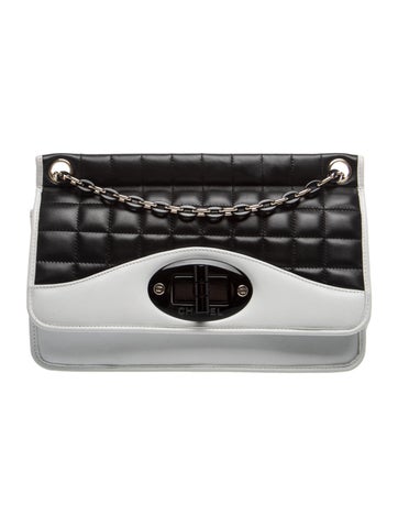 Square Quilt Mademoiselle Flap Bag