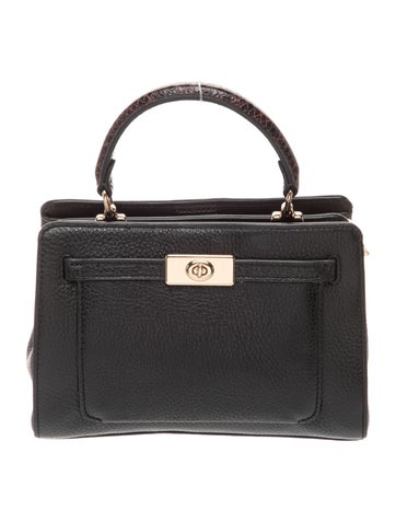 Leather Top Handle Bag