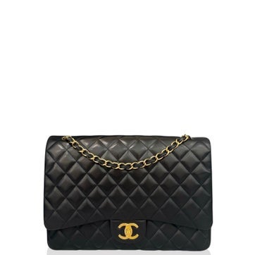 Goat Leather Double Flap Maxi