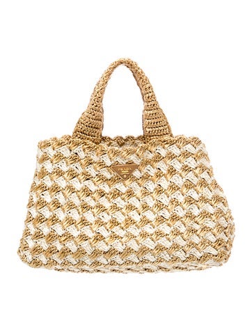 Raffia Grass Top Handle Bag