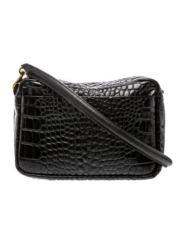 Embossed Leather Shoulder Bag