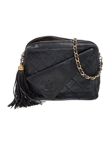 Quilted Tassel Camera Bag
