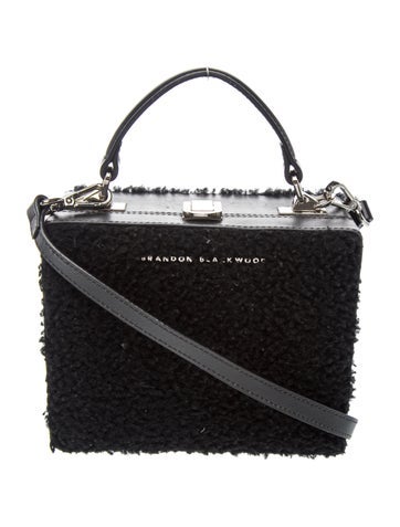 Brandon Blackwood Shearling Top Handle Bag