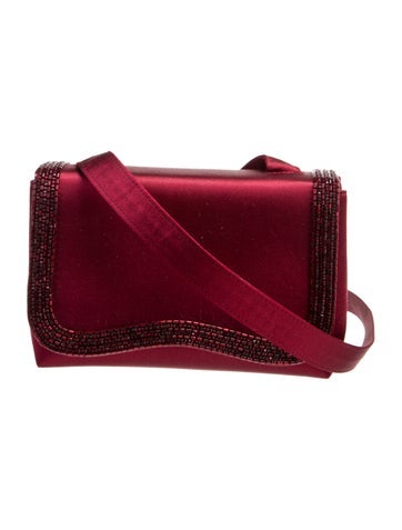 Beaded Satin Evening Bag