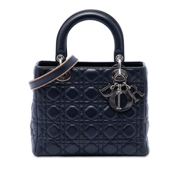 Medium Lambskin Cannage Lady Dior