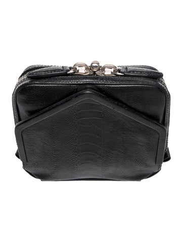 Embossed Leather Crossbody Bag