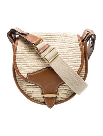 Straw Messenger Bag