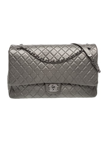 Quilted Large XXL Flap Bag