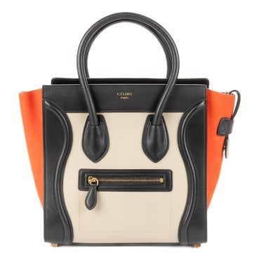 Leather Micro Tri-color Lugagge