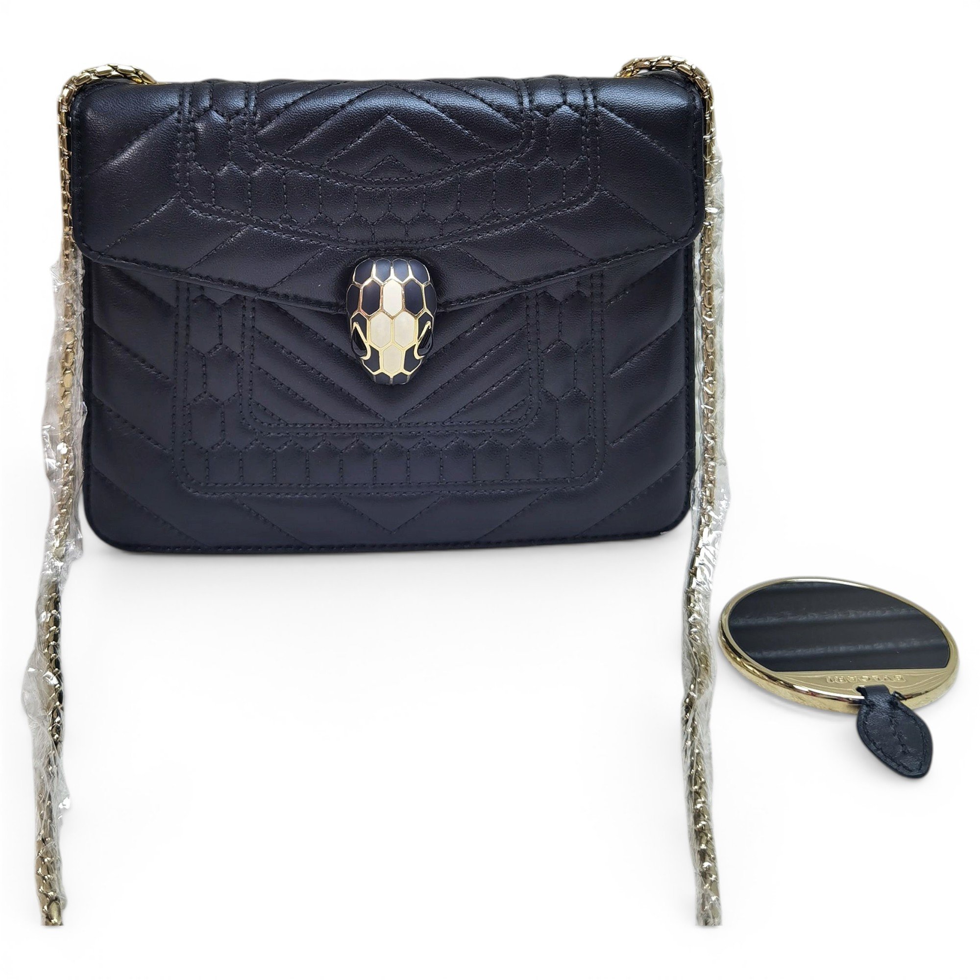 Bvlgari Serpenti leather handbag
