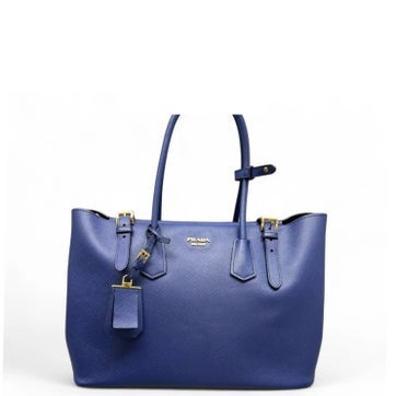 Saffiano Lux Leather Top Handle Bag Medium