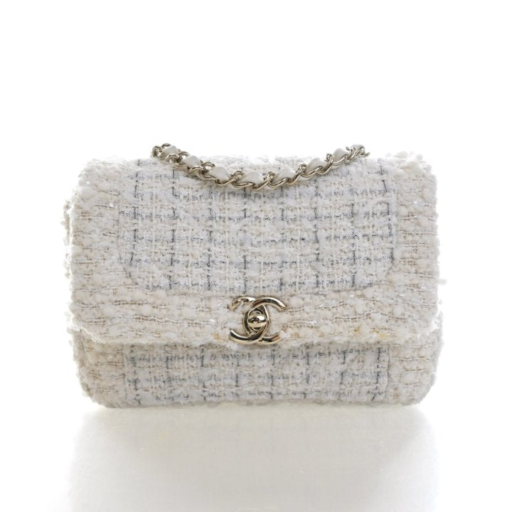 Chanel Mini Tweed Square Classic Flap Bag
