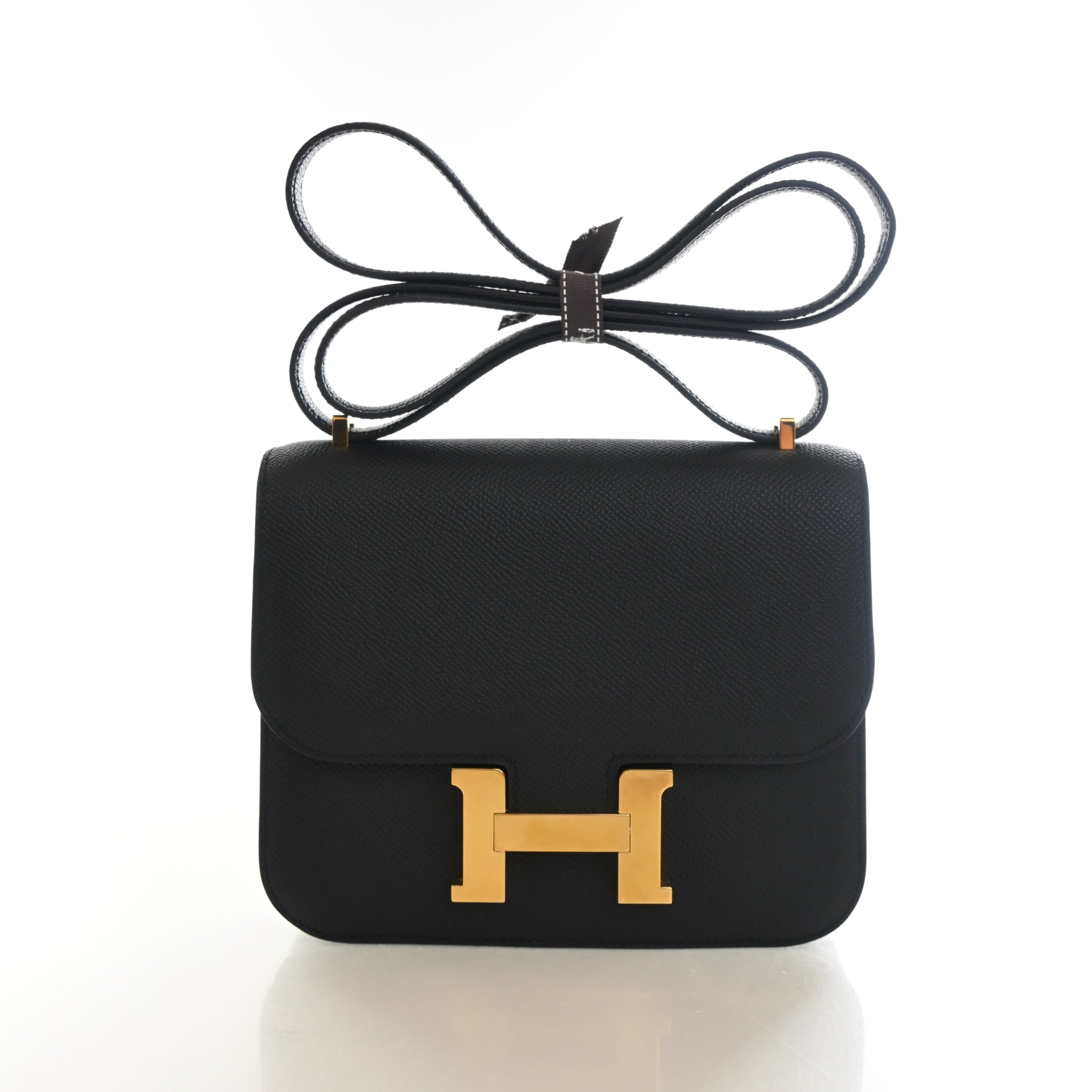 Hermes Noir Epsom Constance 18