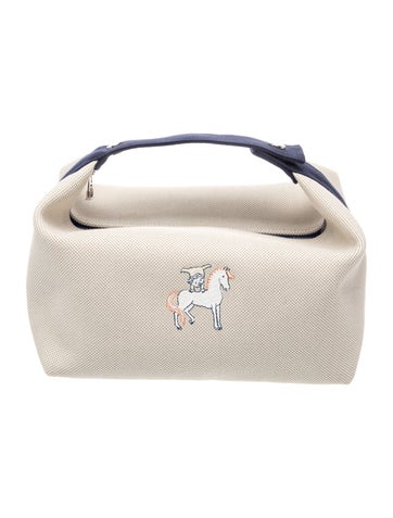 Hermes Large Toile Bride-a-Brac Cabriole Case