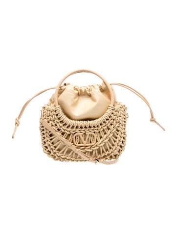 Raffia Bucket Bag
