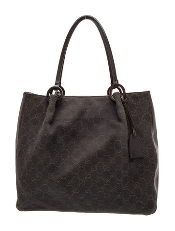 GG Denim Tote