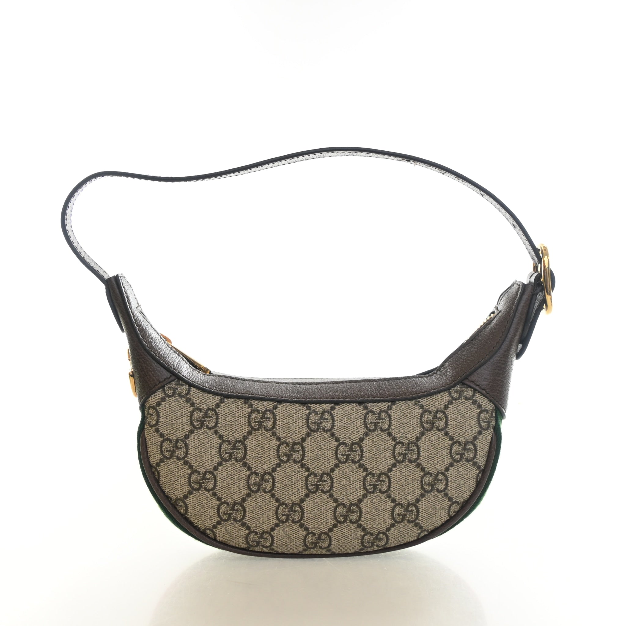 Gucci Mini GG Supreme Ophidia Half Moon Hobo