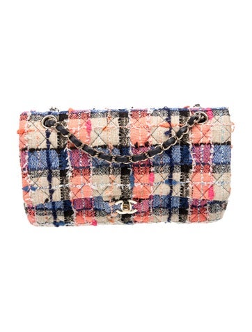 Classic Medium Tweed Double Flap Bag