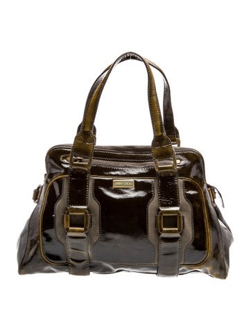 Patent Leather Top Handle Bag