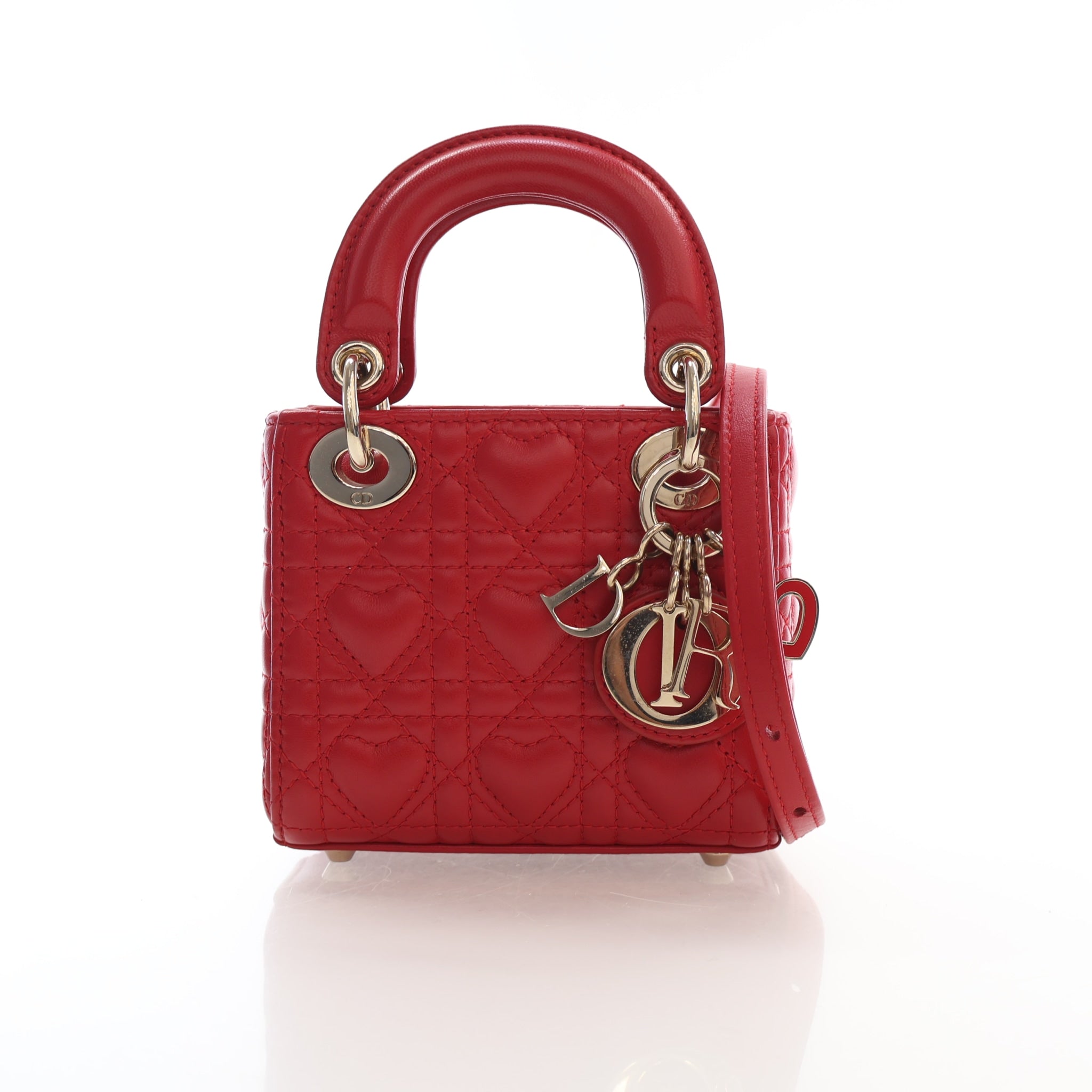 Christian Dior Micro Lambskin Dioramour Lady Dior