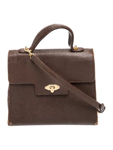 Leather Top Handle Bag