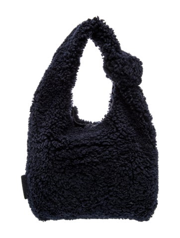 Shearling Top Handle Bag